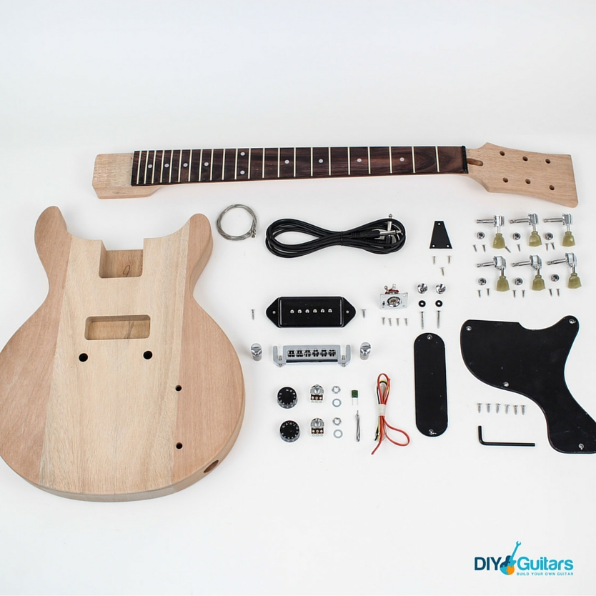 Gibson Les Paul Junior Double Cutaway DIY Electric Guitar Kit parts